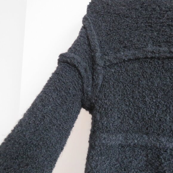 DEMOBAZA Nasma Black Knit Sweater Top Unisex Goth Ninja Futurist Utilitarian S - Picture 13 of 16